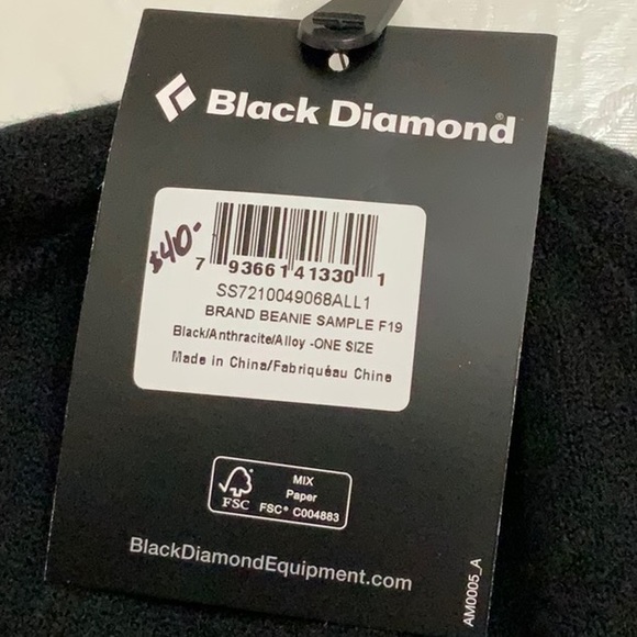 Black Diamond BRAND BEANIE - Blk/Anthracite/Alloy - Picture 13 of 16